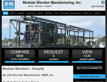 Tablet Screenshot of modularelevator.net